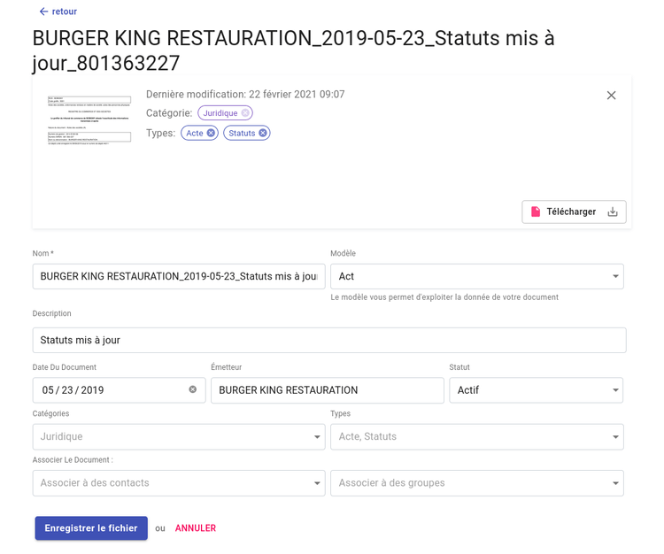 Acte téléchargé depuis la fiche "Burger kind restauration"